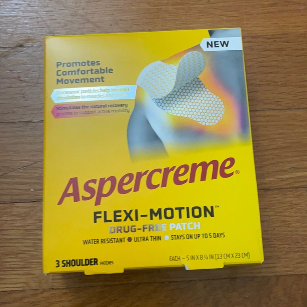 Aspercreme flexi-motion drug free patch